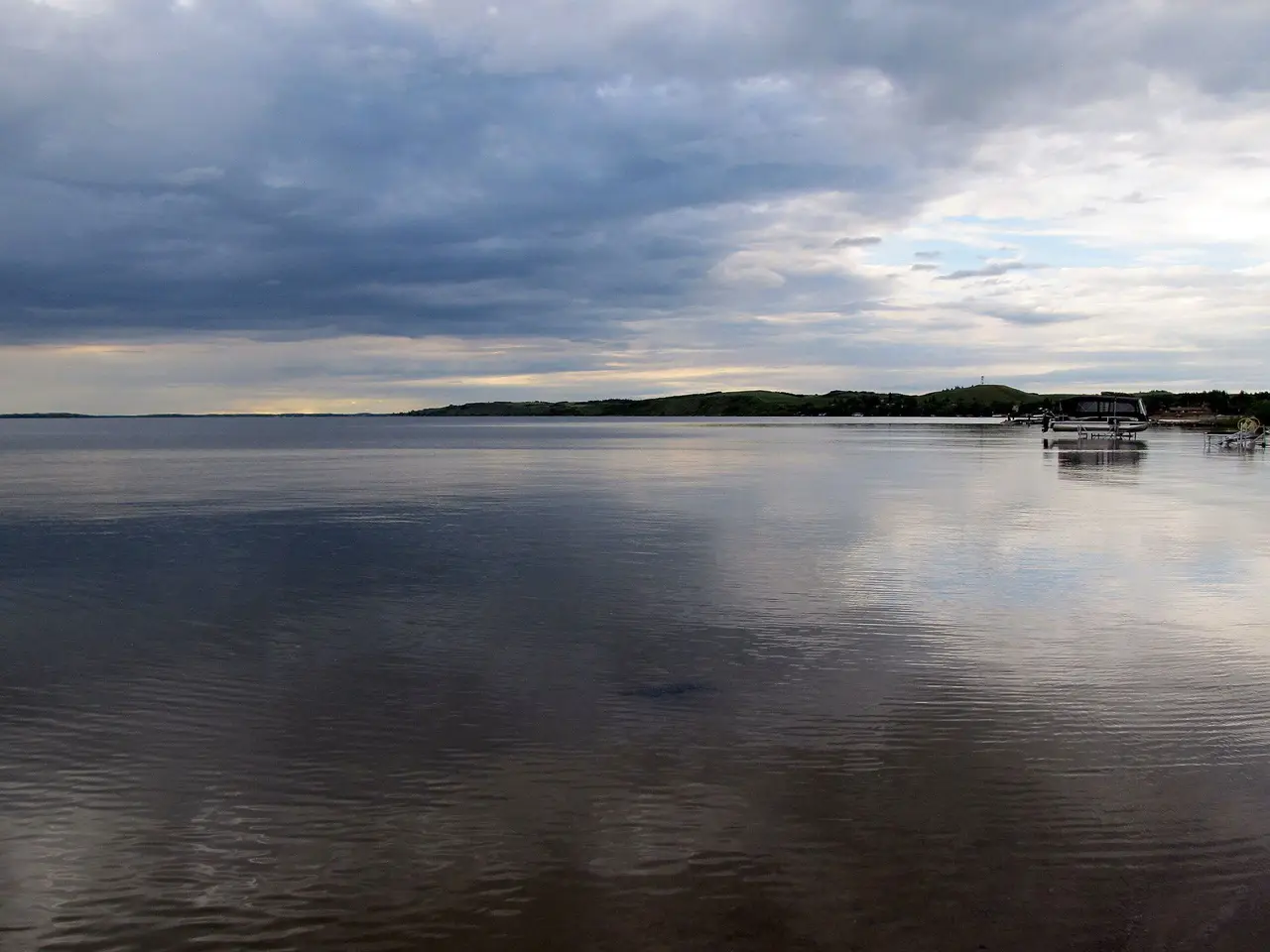 Calm waters on the lake, 2013